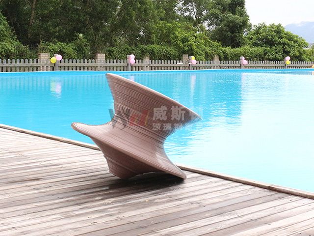 户外景区陀螺玻璃钢景观坐凳